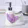 A dispenser for liquid soap with a glass "Lilac, 300 ml.