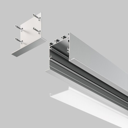 Aluminum profile built-in Led Strip Alm-5035-S-2M, 200x5x3.5 cm, silver color-3