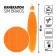SIM-BRAIDS Kanecalon is monophonic, corrugated, 65 cm, 90 gr, orange color (#orange)