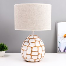 Camilla table lamp E27 40W white-chocolate 27.5x27.5x42.5 cm Risalux
