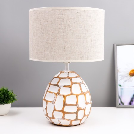Camilla table lamp E27 40W white-chocolate 27.5x27.5x42.5 cm Risalux