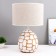 Camilla table lamp E27 40W white-chocolate 27.5x27.5x42.5 cm Risalux