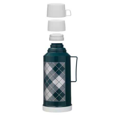 Thermos 1.8 l, with a glass flask, retains heat 10 hours, 15 x 33 cm, green-1