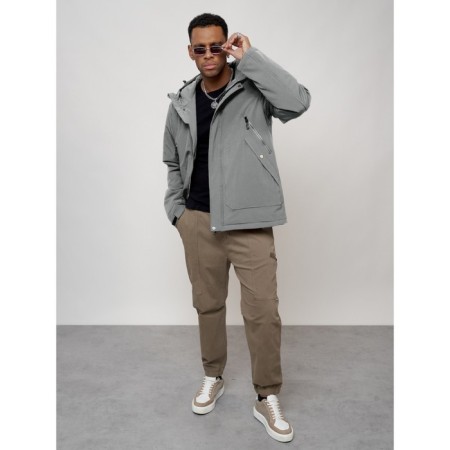 Sports male jacket, size 50, gray color-13