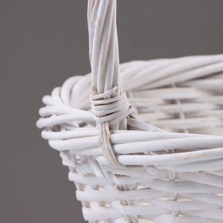 A set of baskets of 3 pcs, 40x16/45 cm, white, willow-3