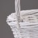 A set of baskets of 3 pcs, 40x16/45 cm, white, willow