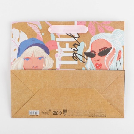 Gift Craft horizontal package, packaging, Beautiful Girl, ML 23 x 27 x 11.5 cm-3