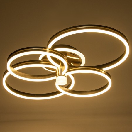 Causteen with PDU "Mener" LED 142W black and gold 81x61x16 cm Bayerlux-2