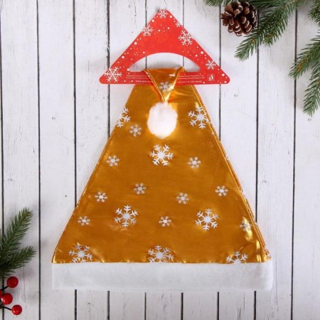 New Year's cap “overflow” snowflake, 39x27 cm, white-2