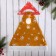New Year's cap “overflow” snowflake, 39x27 cm, white