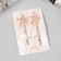 Invisible hair "Gloria" (set 2 pcs) butterfly, 6 cm, pink gold