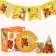 A set of paper utensils, on 6 people "Happy Birthday!", Soyuzmultfilm