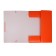 A4, 500 μm elastic band, calligrata "Neon", spine 30 mm, neon, red orange