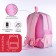 Baby backpack on lightning, 3 outer pockets, pink color