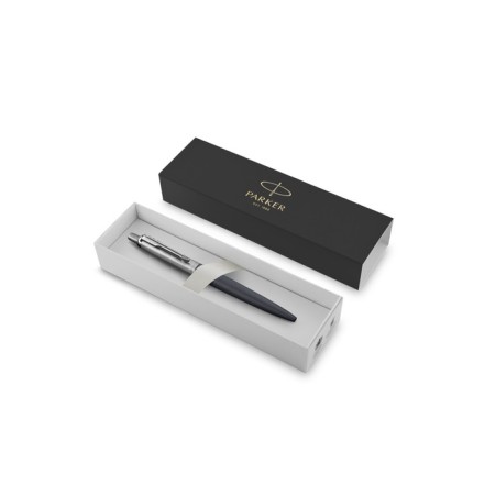 Ballic handle Parker Jotter XL K69 Matte Blue Ct M, stainless steel case, blue ink-4
