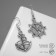 Earrings Metal "Sailor", Black Silver Color