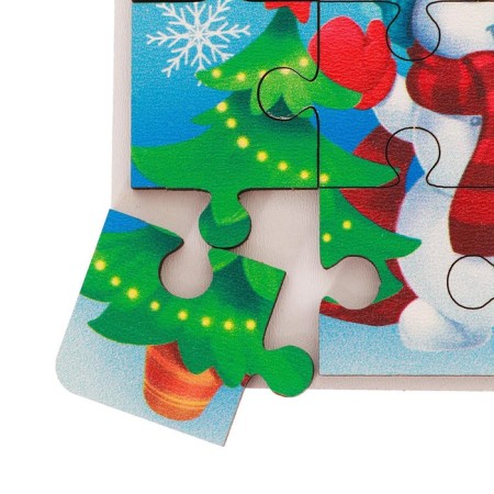 New Year's wooden puzzle "New Year! Snowman "-4