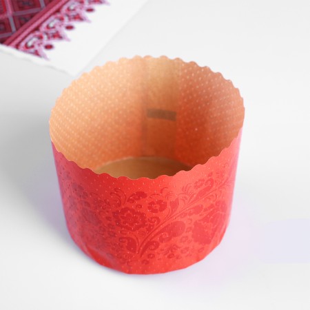 Paper form for cake "Red Easter" 110 x 85 mm, mix-1