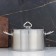 Pan, 5 l, d = 23.5 cm, h = 13 cm, metal cover, triple bottom, induction