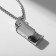 Pendant of the male "opener" lighter, color silver, 69 cm