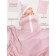 Lightning diaper with a hat with a hat Nature Essence, height 56-68 cm, pink color