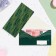 Money envelope "Universal" green ornament, 16.5 x 8 cm