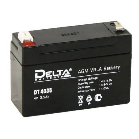 Battery Delta 3.5 Ah 4 volts DT 4035