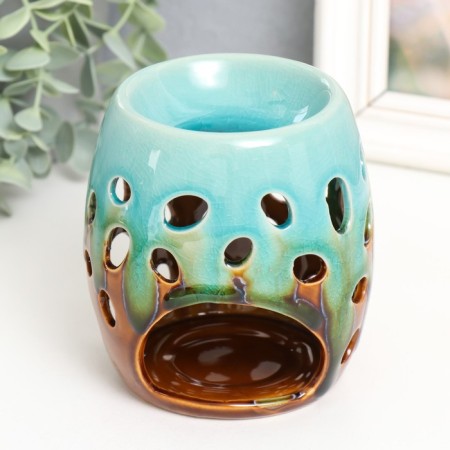 Aroma lamp ceramics "Bubbles" mix 11x10x10 cm-2