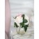 Flower composition "Tenderness" in a glass vase, 9 × 9 × 19 cm, the color is transparent
