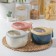 Plastic jar for bulk products "Pineapple", 4 departments, with spoons, 16.5 × 14 × 9 cm, color mix