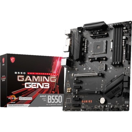MSI B550 GAMING GEN3 SOC-AMD B550 4XDDR4 ATX AC`97 8ch (7.1) GBlan RAID 10044-4