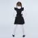 School sundress, black color, height 128