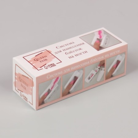 A system for applying scenes on nails, in a cardboard box, white color-5