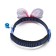 Textile collar with a butterfly and a bell, 30 x 1 cm, blue