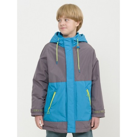 Windbreaker for boys, height 158 ​​cm, gray color-1