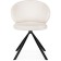 Solomon stool on the Solomon Metal Carcass, Metal/Building Fabric, Black/White 67x67x80 cm