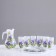 Set for juice with tray "Iris" Art painting, 6 glasses 1250/200 ml, white mats