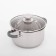 Magistro tefida stainless steel pan, 3.5 l, lid-durglog, plum nose, capsule, silicone handles
