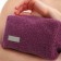 Women's road cosmetic bag with a Textura lining, purple color