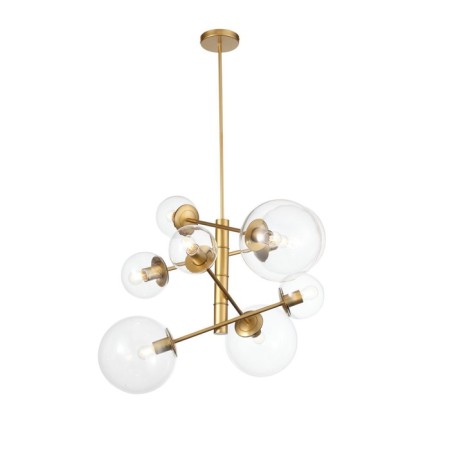 Suspension lamp ST LUCE. SL1150.203.08. Liora. 8x40 watts, E27, 65x65 cm, matte gold color-14