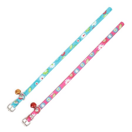 Collar "summer meadow", 32 x 1 cm, mix of flowers-6