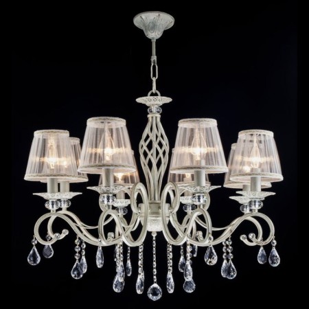 Maytoni ARM247-08-G, 8HE14, 40W, 72x72x119 cm, white color with gold-2