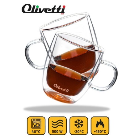 Set of mugs with double walls Olivetti DWC26, 2 pcs, 350 ml-3