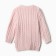 Knitted set (jumper, trousers, hat), pink color, height 68 cm