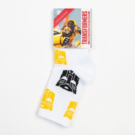 Socks for the boy Transformers, 18-20 cm, white color-4