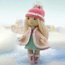 Set for creating a doll made of felt 