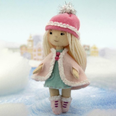 Set for creating a doll made of felt "Baby Lucy" series "Girlfriends"