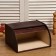 Wooden bread -cake "cinnamon", transparent varnish, nut color, 29 × 24.5 × 16.5 cm