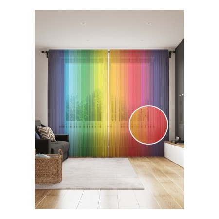 Photo "Rainbow strips", size 145x265 cm, 2 pcs