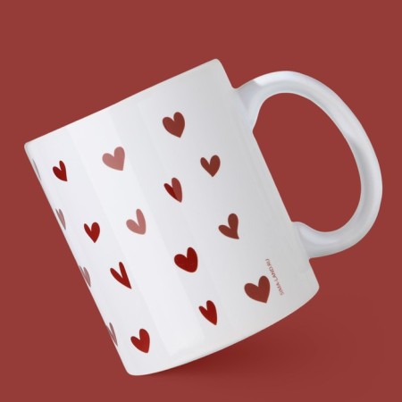 Ceramic mug "Love you", 320 ml, white color-2